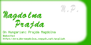 magdolna prajda business card